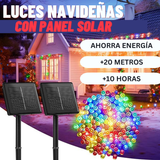 LUCES NAVIDEÑAS CON PANEL SOLAR